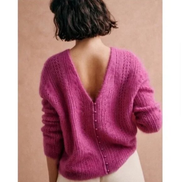 SEZANE Susanna Cardigan in Wisteria size Small - Picture 3 of 12